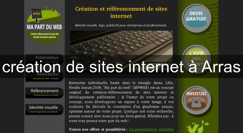 création de sites internet à Arras création de sites internet à Arras