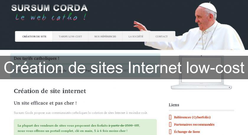 Création de sites Internet low-cost Création de sites Internet low-cost
