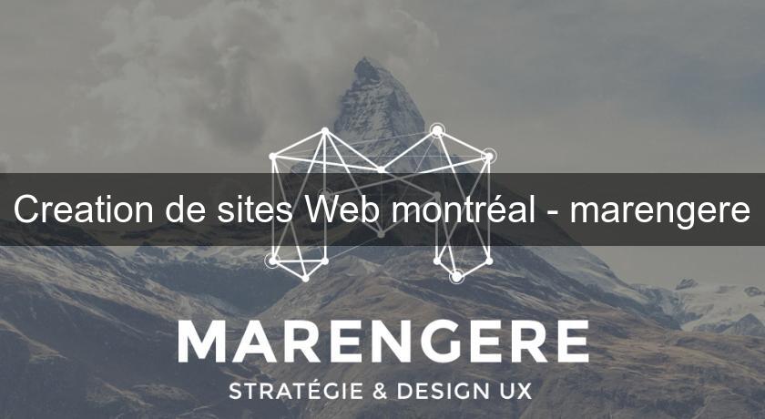 Creation de sites Web montréal - marengere Creation de sites Web montréal - marengere