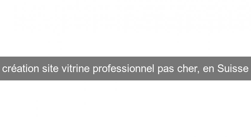 création site vitrine professionnel pas cher, en Suisse création site vitrine professionnel pas cher, en Suisse