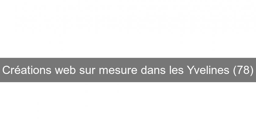 Créations web sur mesure dans les Yvelines (78) Créations web sur mesure dans les Yvelines (78)
