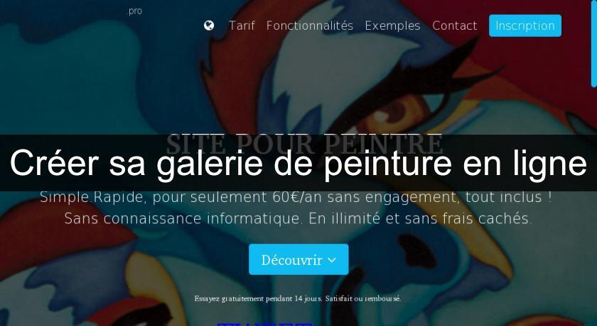 Créer sa galerie de peinture en ligne Créer sa galerie de peinture en ligne