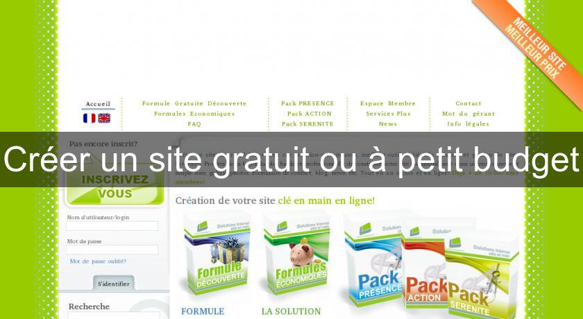 Créer un site gratuit ou à petit budget Créer un site gratuit ou à petit budget