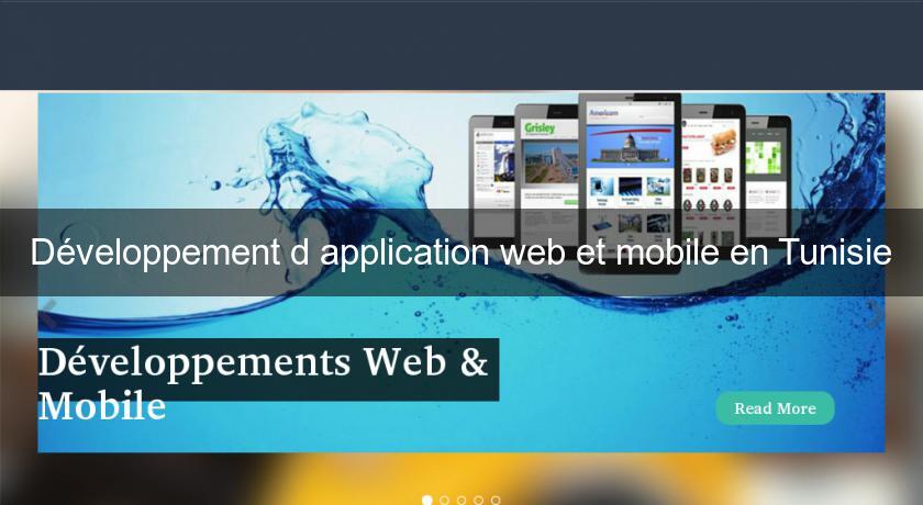 Développement d'application web et mobile en Tunisie Développement d'application web et mobile en Tunisie