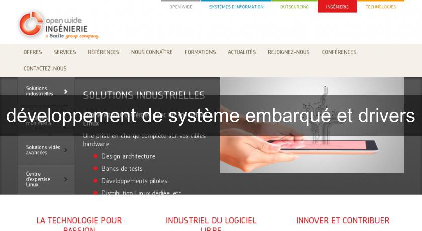 développement de système embarqué et drivers développement de système embarqué et drivers