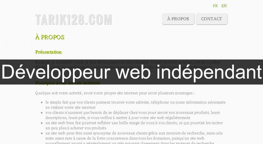 Développeur web indépendant Développeur web indépendant