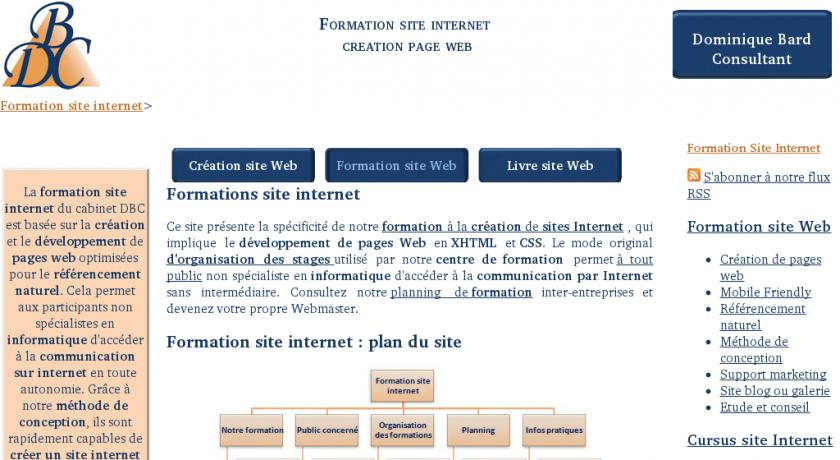 Formation à la création de site internet Formation à la création de site internet