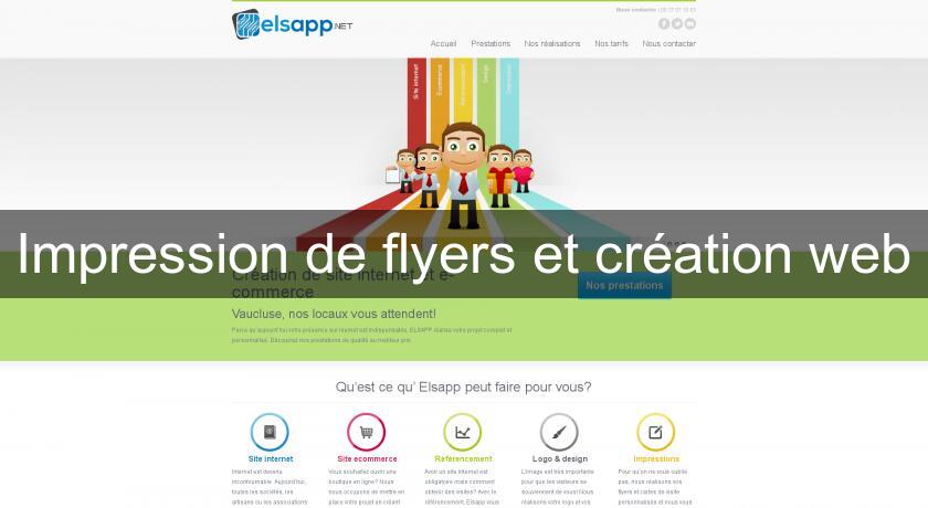 Impression de flyers et création web Impression de flyers et création web