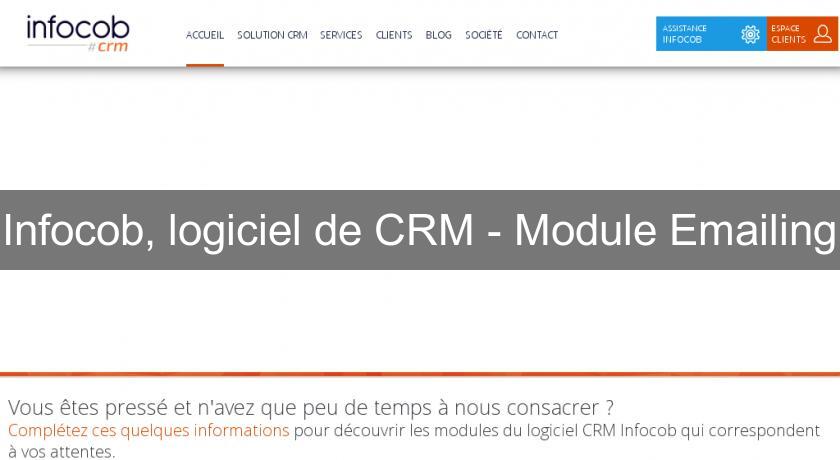 Infocob, logiciel de CRM - Module Emailing Infocob, logiciel de CRM - Module Emailing
