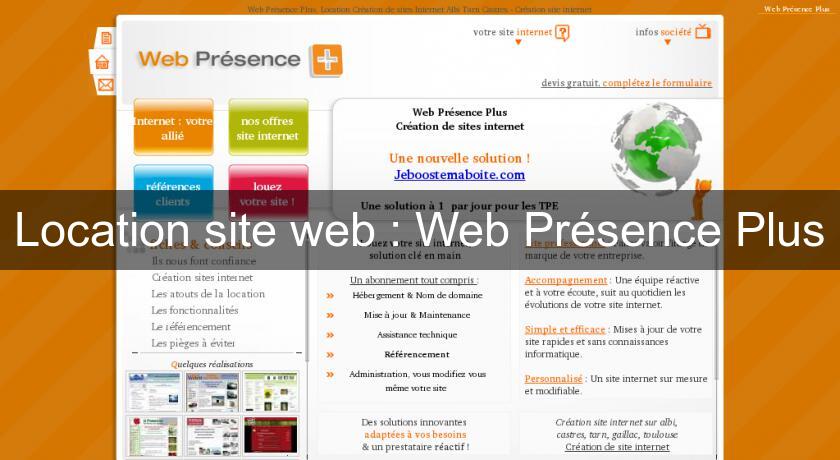 Location site web : Web Présence Plus Location site web : Web Présence Plus