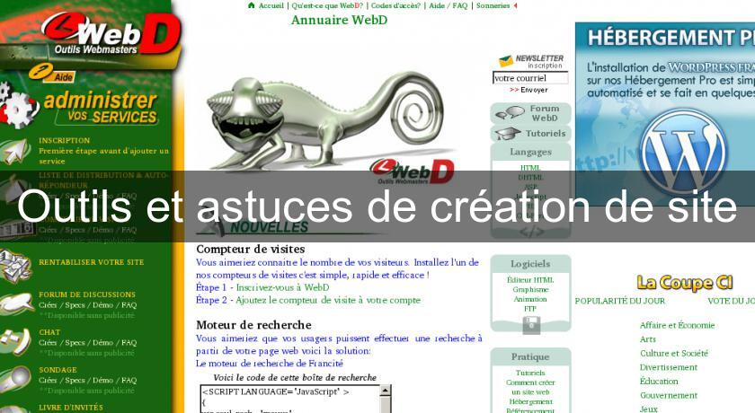 Outils et astuces de création de site Outils et astuces de création de site