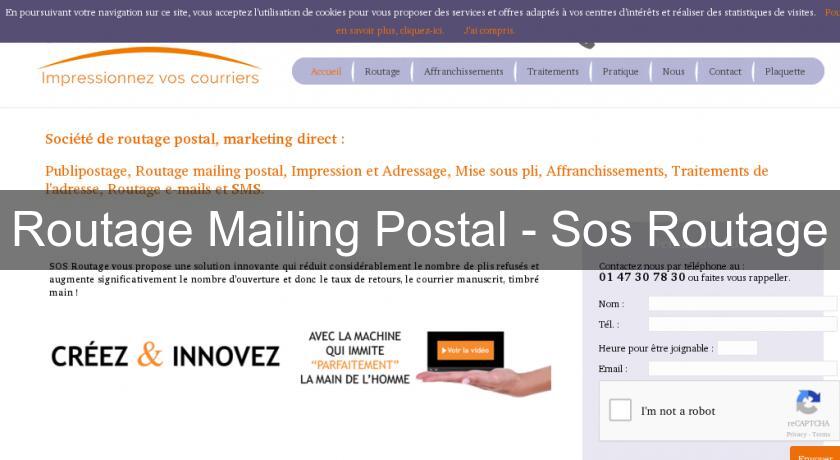 Routage Mailing Postal - Sos Routage Routage Mailing Postal - Sos Routage