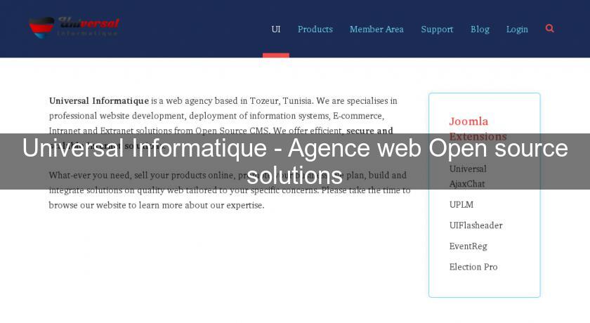 Universal Informatique - Agence web Open source solutions Universal Informatique - Agence web Open source solutions