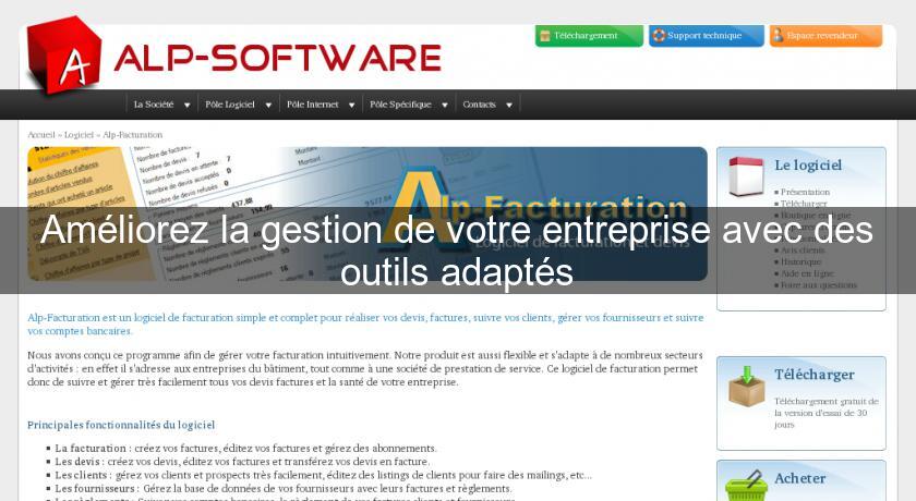 Améliorez la gestion de votre entreprise avec des outils adaptés Améliorez la gestion de votre entreprise avec des outils adaptés
