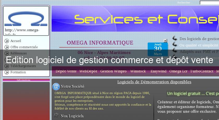 Edition logiciel de gestion commerce et dépôt vente Edition logiciel de gestion commerce et dépôt vente