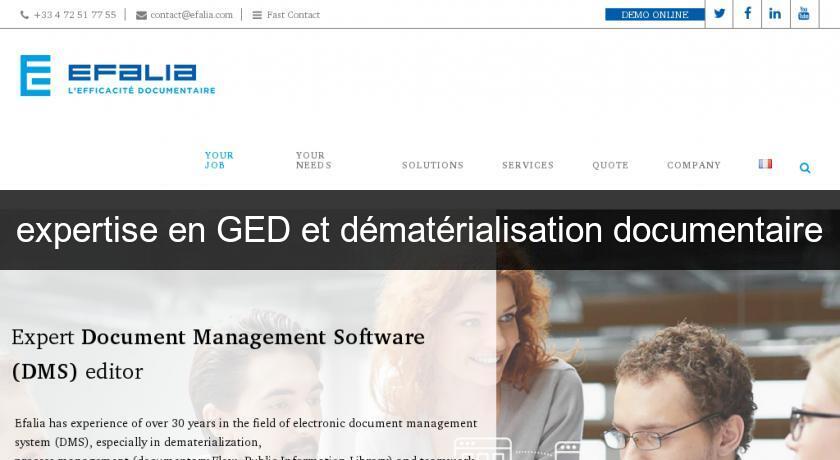 expertise en GED et dématérialisation documentaire expertise en GED et dématérialisation documentaire