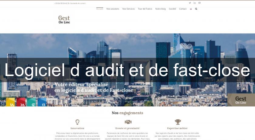 Logiciel d'audit et de fast-close Logiciel d'audit et de fast-close
