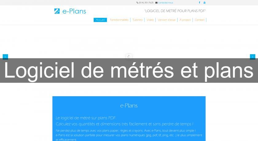 Logiciel de métrés et plans Logiciel de métrés et plans