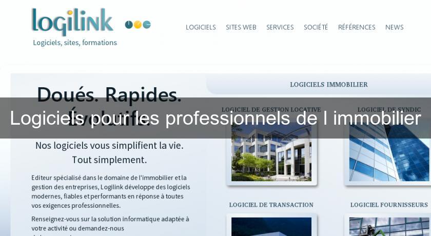 Logiciels pour les professionnels de l'immobilier Logiciels pour les professionnels de l'immobilier