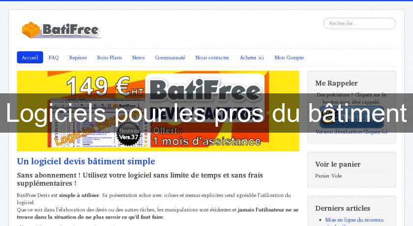 Logiciels pour les pros du bâtiment Logiciels pour les pros du bâtiment