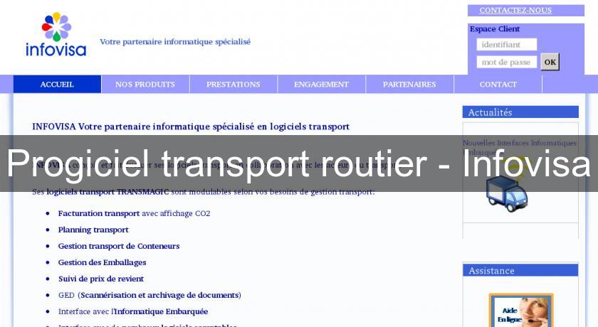 Progiciel transport routier - Infovisa Progiciel transport routier - Infovisa
