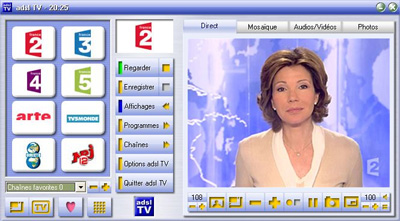 capture d'ecran ADSL TV v 1.9 Fr