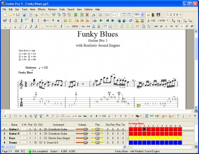 capture d'ecran Guitar Pro v 5.1