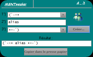 capture d'ecran MSN Tweaker