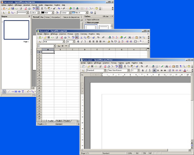 capture d'ecran OpenOffice.org v 2.1.0