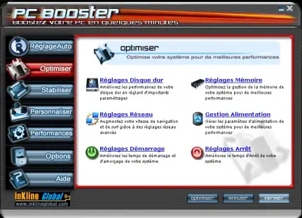 capture d'ecran PC Booster v 5