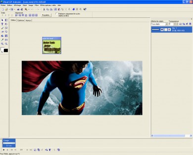 capture d'ecran Ulead GIF Animator v 5.0