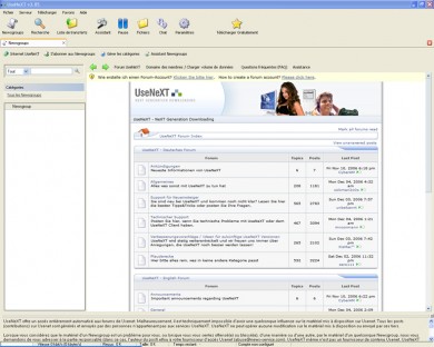 capture d'ecran UseNeXT v 3.8.5 Fr