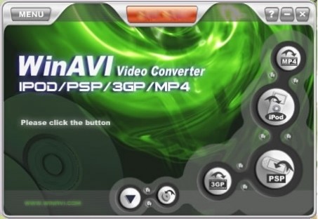capture d'ecran WinAVI 3GP/MP4/PSP/iPod Video Converter v 3.1 Fr