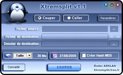 capture d'ecran Xtremsplit v 1.1.0.24
