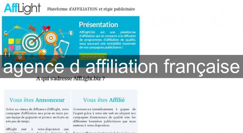 agence d'affiliation française agence d'affiliation française