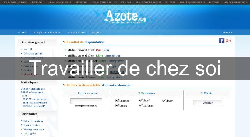 Travailler de chez soi Travailler de chez soi