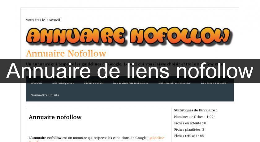 Annuaire de liens nofollow Annuaire de liens nofollow
