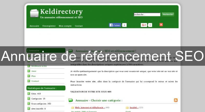 Annuaire de référencement SEO Annuaire de référencement SEO