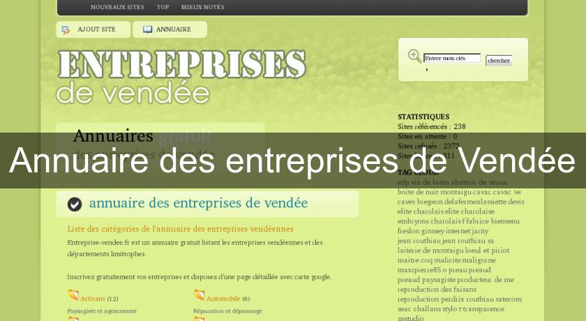 Annuaire des entreprises de Vendée Annuaire des entreprises de Vendée