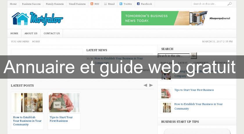 Annuaire et guide web gratuit Annuaire et guide web gratuit