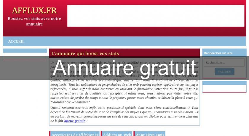 Annuaire gratuit Annuaire gratuit
