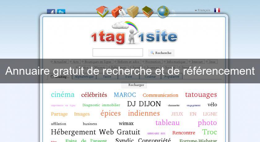 Annuaire gratuit de recherche et de référencement Annuaire gratuit de recherche et de référencement