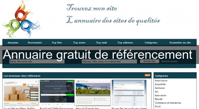 Annuaire gratuit de référencement Annuaire gratuit de référencement