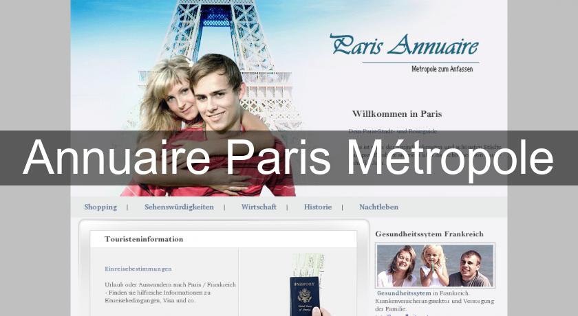 Annuaire Paris Métropole Annuaire Paris Métropole