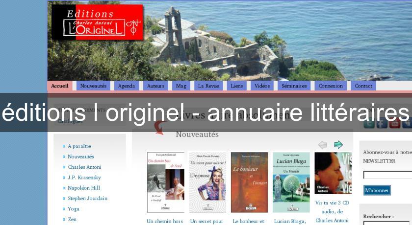 éditions l'originel - annuaire littéraires éditions l'originel - annuaire littéraires
