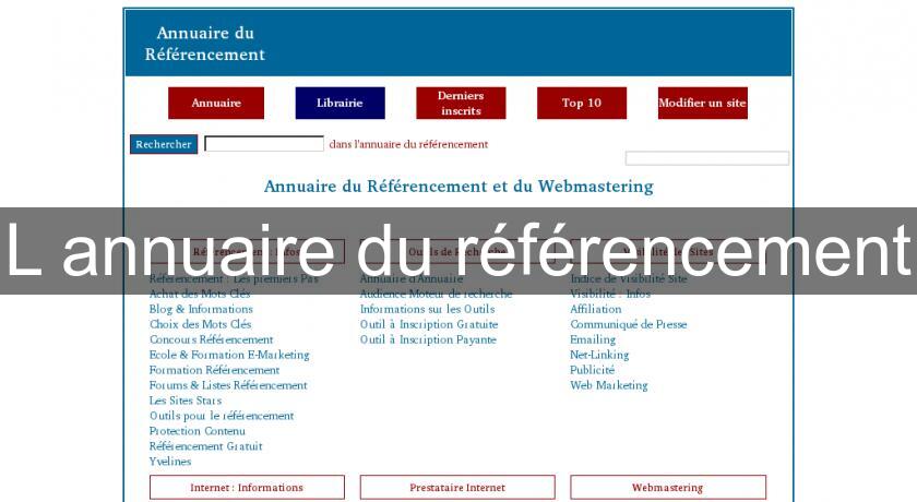 L'annuaire du référencement L'annuaire du référencement