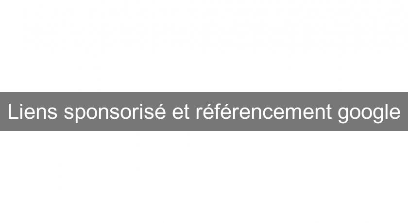 Liens sponsorisé et référencement google Liens sponsorisé et référencement google