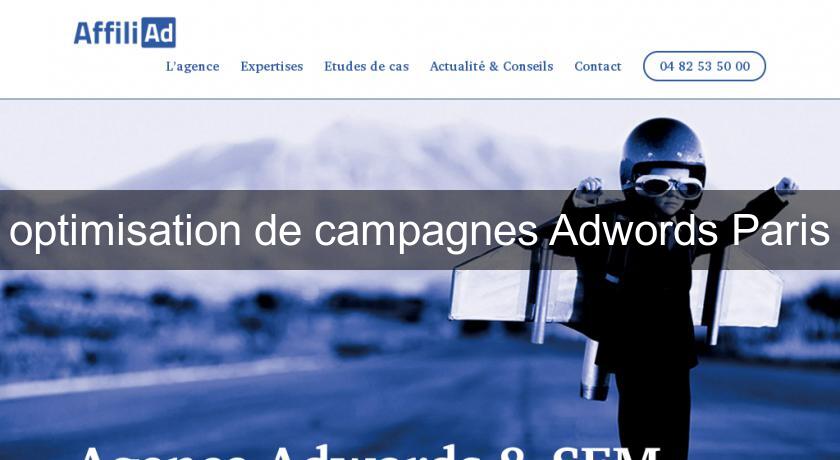 optimisation de campagnes Adwords Paris optimisation de campagnes Adwords Paris