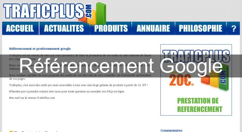 Référencement Google Référencement Google