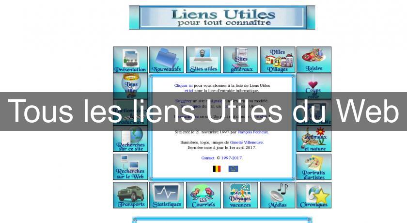 Tous les liens Utiles du Web Tous les liens Utiles du Web